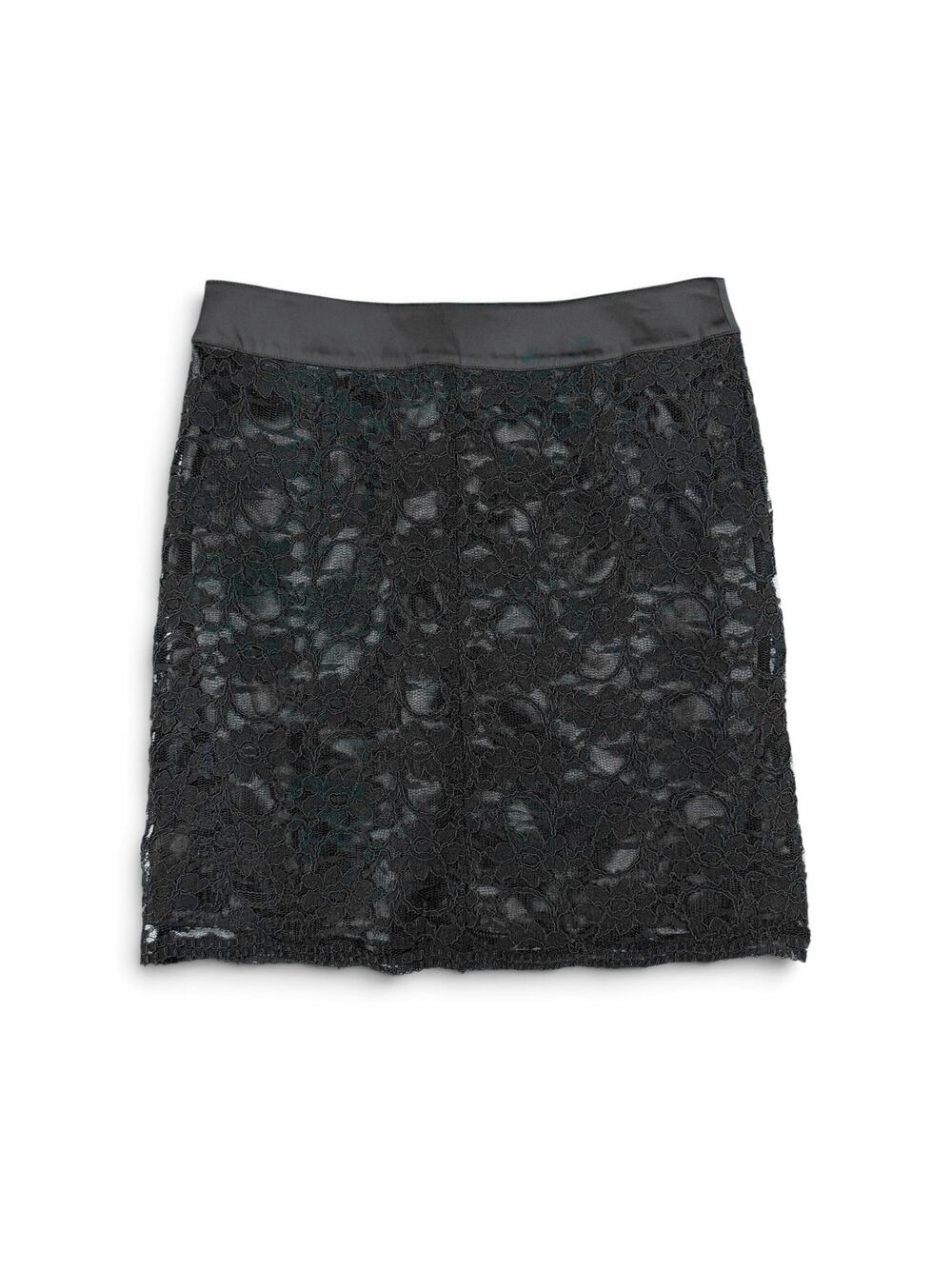 Laundry by Shelli Segal Women’s Lace Pencil Skirt Black Front Zip Size 4